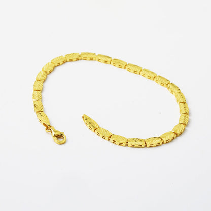 14K Yellow Gold Wheat Bracelet (2.9 g)