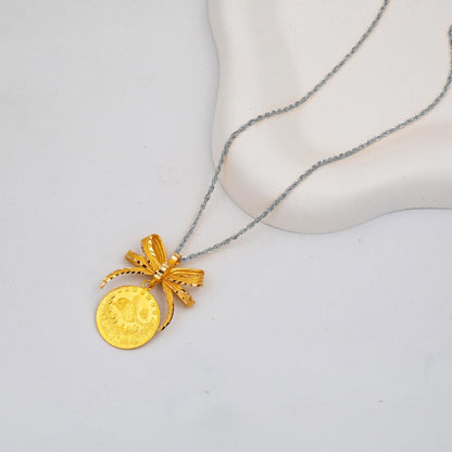 22K Yellow Gold Half Ottoman Resat Coin Pendant (7.11 g)