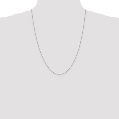 10K White Gold Wg 1mm Singapore Chain