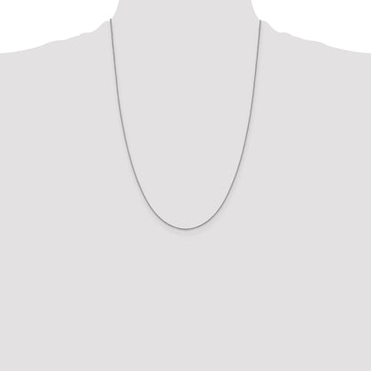 10K White Gold 1.0 mm D/C Cable Chain