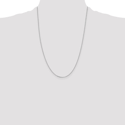 10K White Gold 1.05mm D/C Cable Chain
