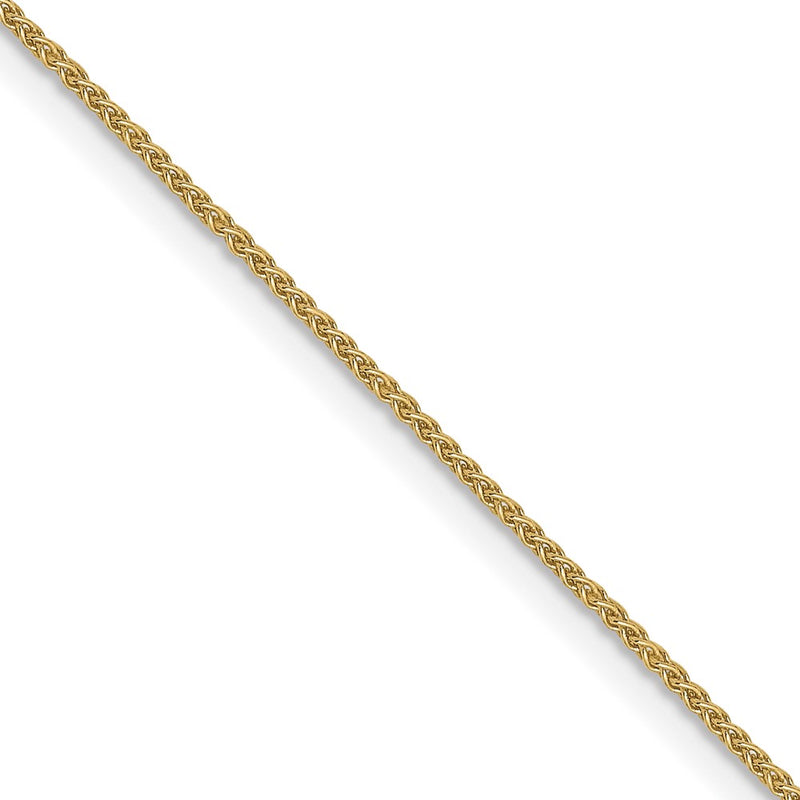 24 Inch 10K Yellow Gold .8mm Spiga Chain Necklace