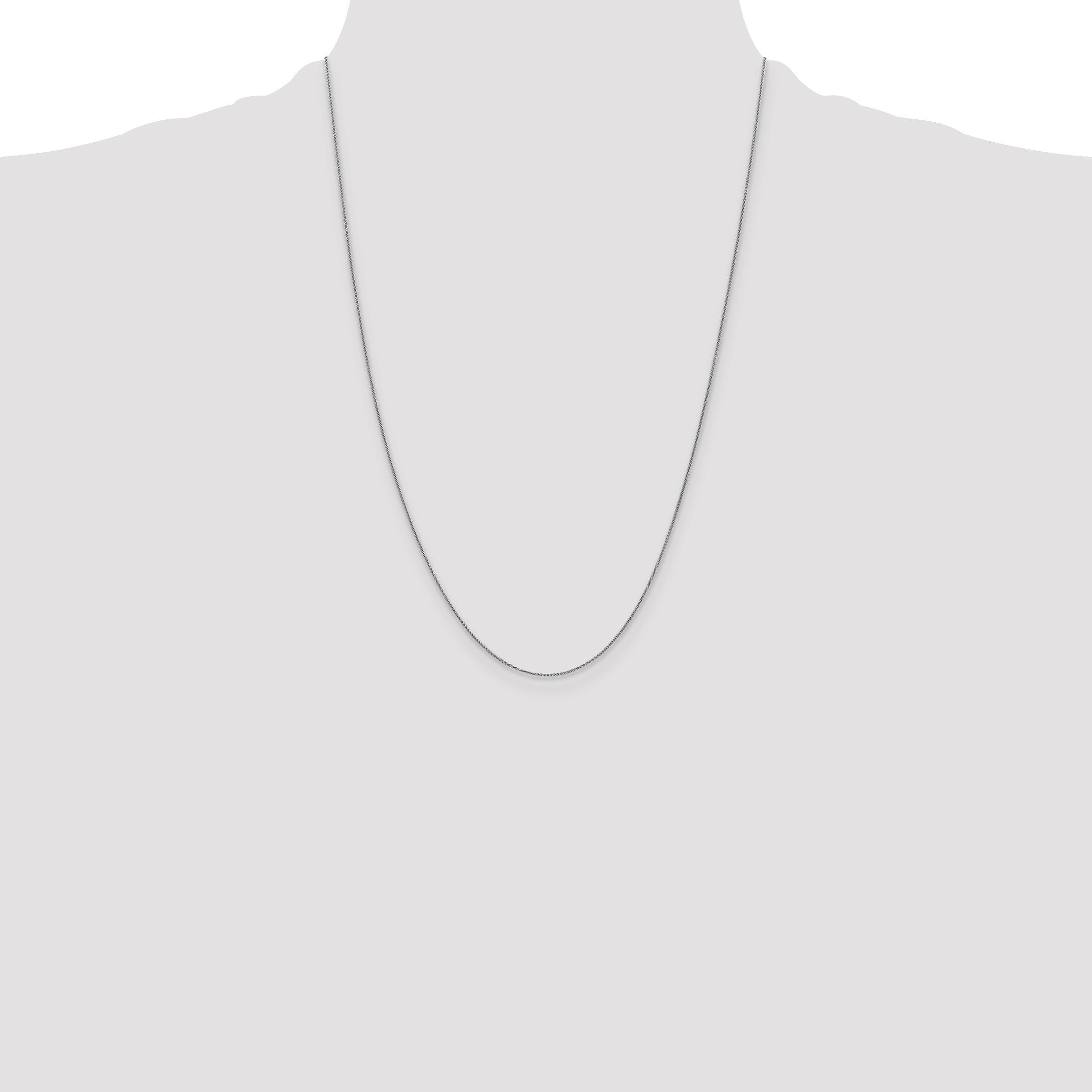 10K White Gold .8mm Spiga Chain