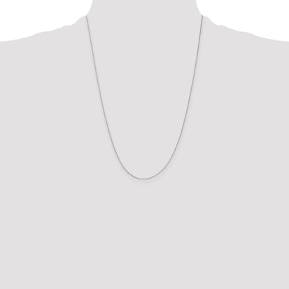 10K White Gold .5mm Baby Box Chain