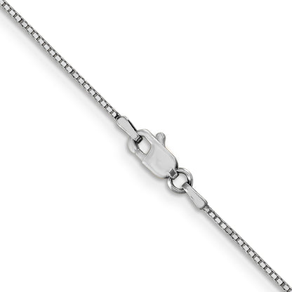 10K White Gold .9mm Box Chain
