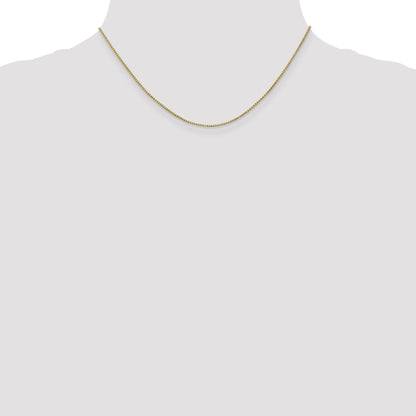 10K White Gold 1mm Box Chain