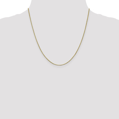 10K White Gold 1mm Box Chain