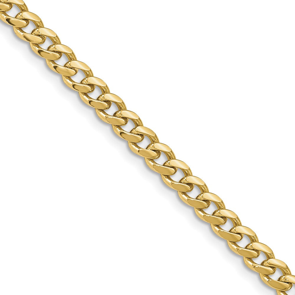 18 Inch 10K Yellow Gold 4.25mm Solid Miami Cuban Chain Necklace