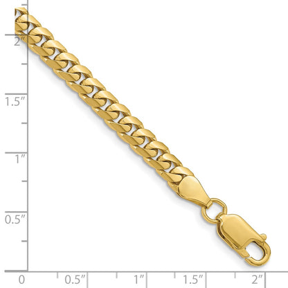 7 Inch 10K Yellow Gold 5mm Solid Miami Cuban Chain Bracelet