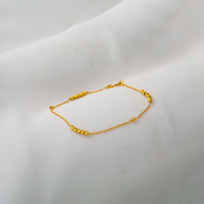 14K Yellow Gold Bead Bracelet (1.24 g)