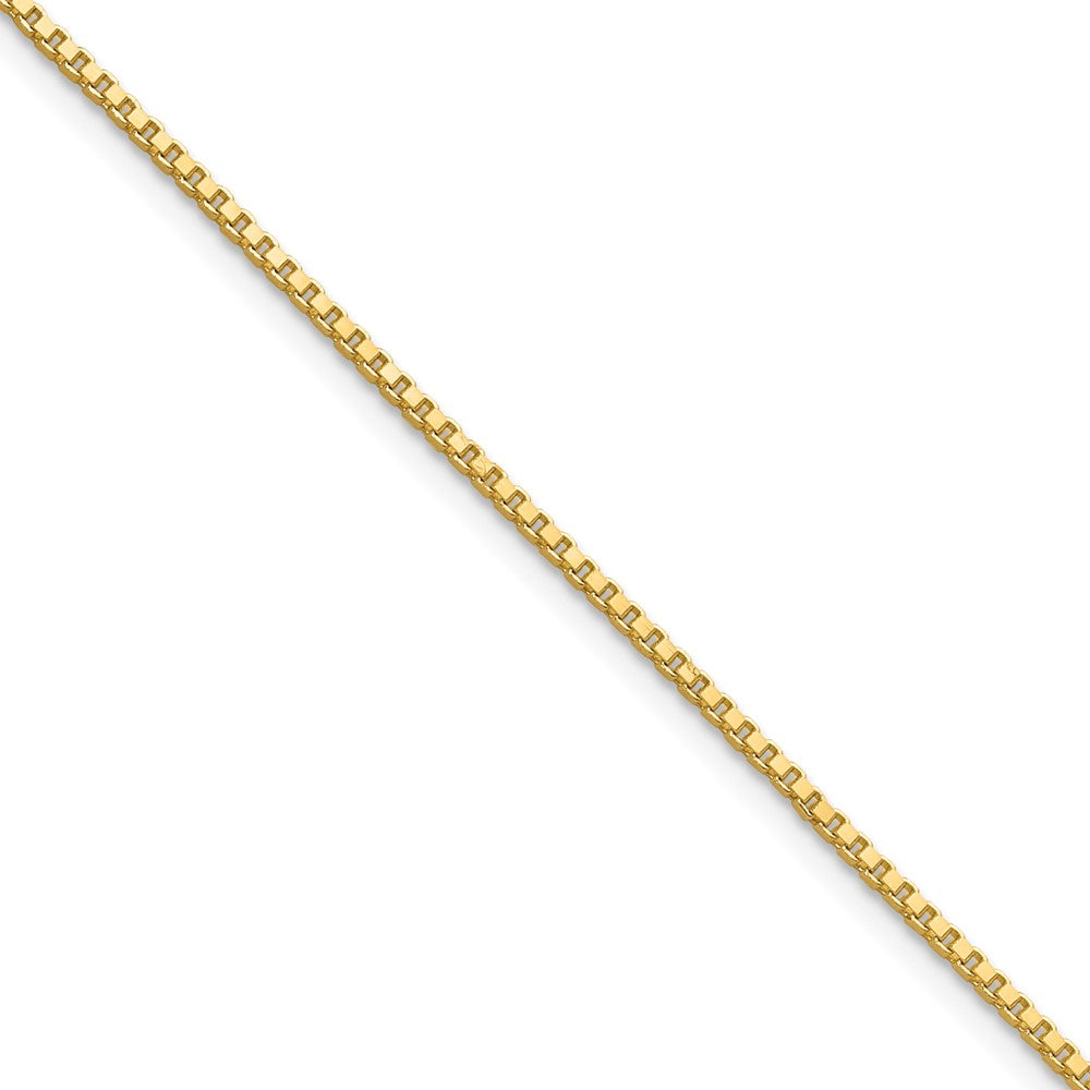 16 Inch 10K Yellow Gold 1.1mm Box Chain Necklace