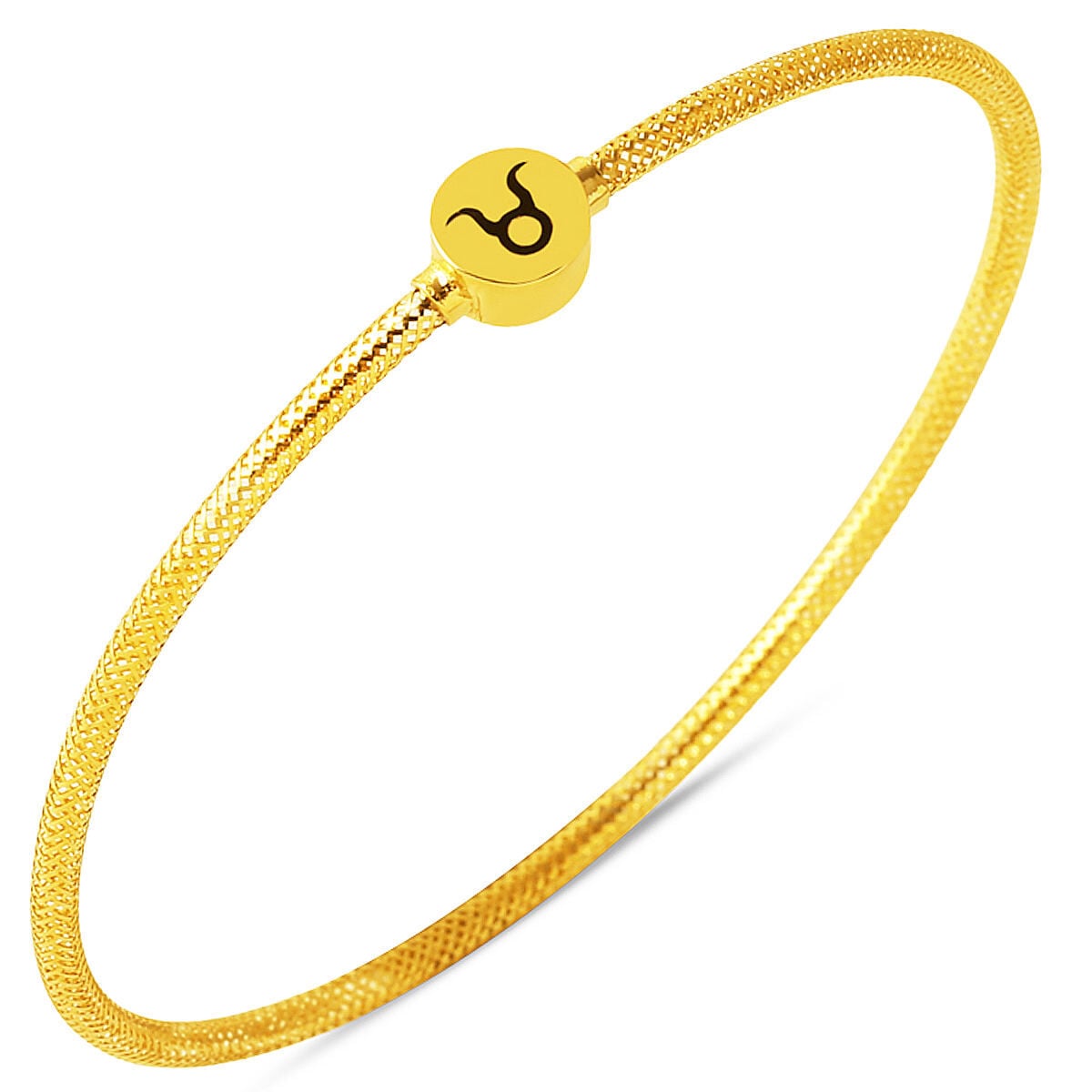 14K Yellow Gold Taurus Zodiac Italian Bracelet