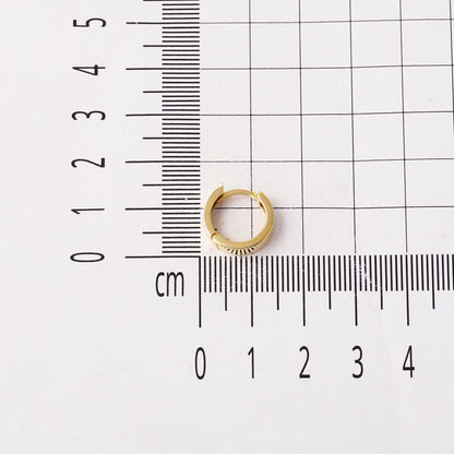14K Yellow Gold High Polish Classic Hoop Earrings