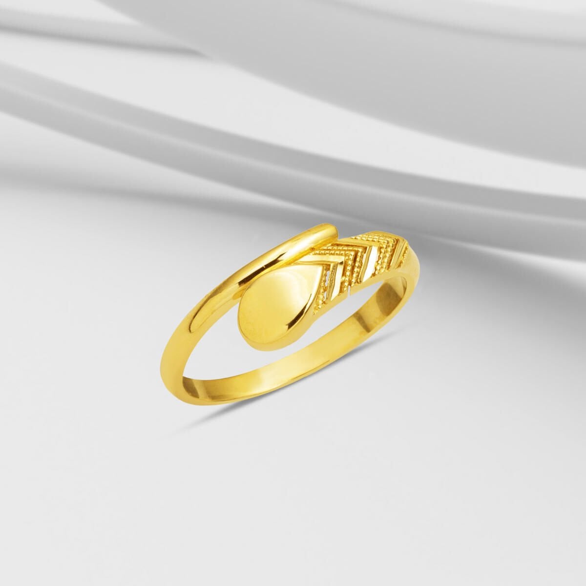 14K Yellow Gold Wheat Women's Ring (2.5 g)