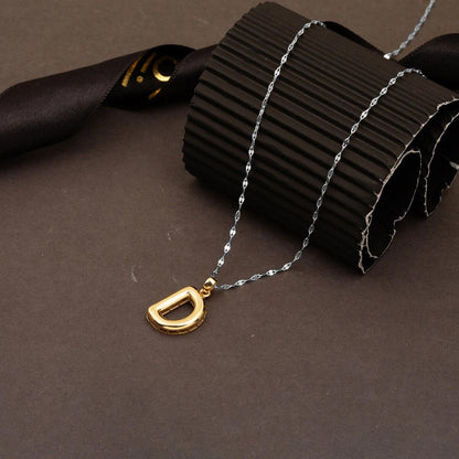 14K Yellow Gold Initial D Balloon Pendant