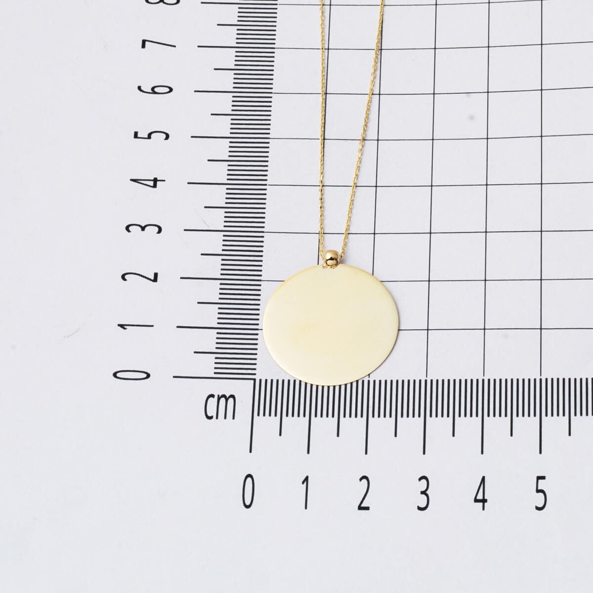 14K Yellow Gold Personalized Custom Text Necklace