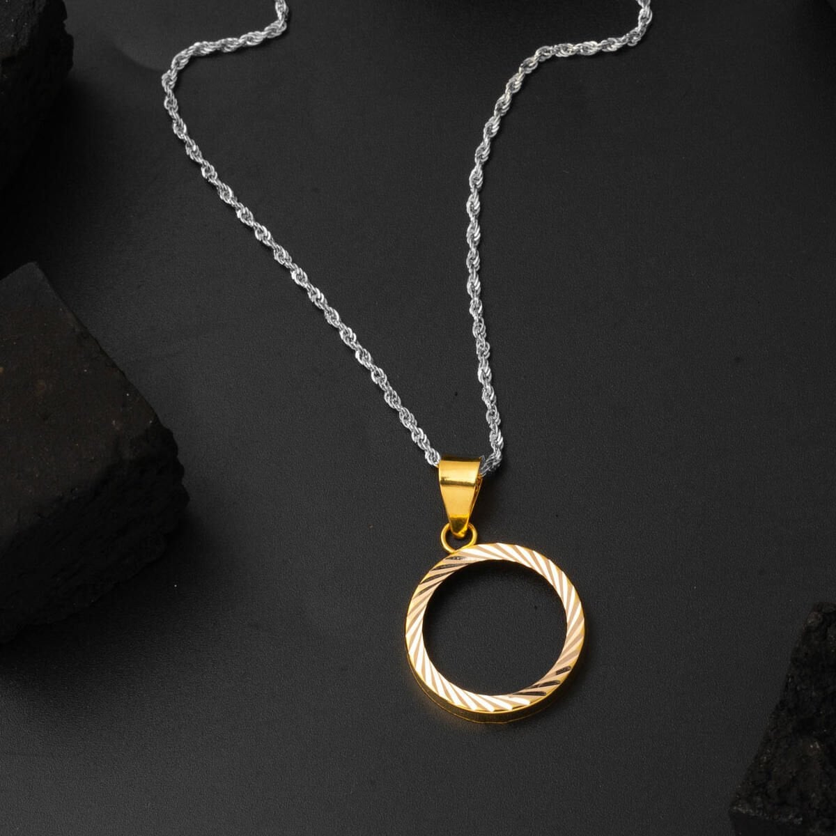 14K Yellow Gold Attachable Quarter Coin Bezel Pendant