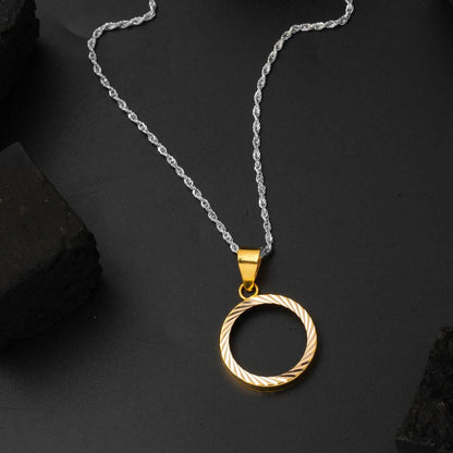 14K Yellow Gold Attachable Quarter Coin Bezel Pendant