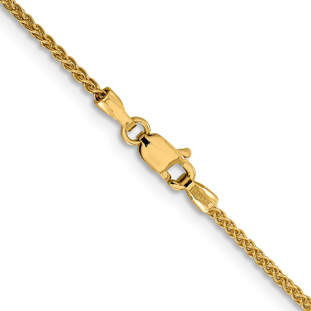 3 Inch 14K Yellow Gold 1.5mm Spiga Chain Necklace