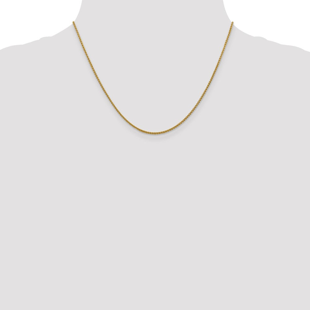 18 Inch 14K 1.5mm Spiga Chain Necklace