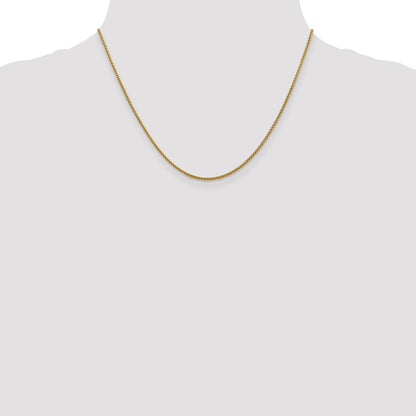 18 Inch 14K 1.5mm Spiga Chain Necklace