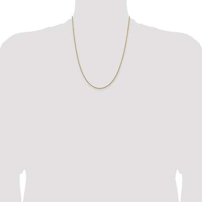 22 Inch 14K Yellow Gold 1.5mm Spiga Chain Necklace