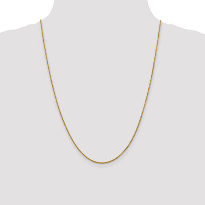 24 Inch 14K Yellow Gold 1.5mm Spiga Chain Necklace