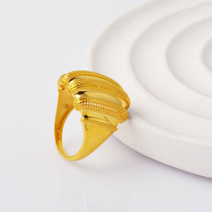 14K Yellow Gold Nazen Ring