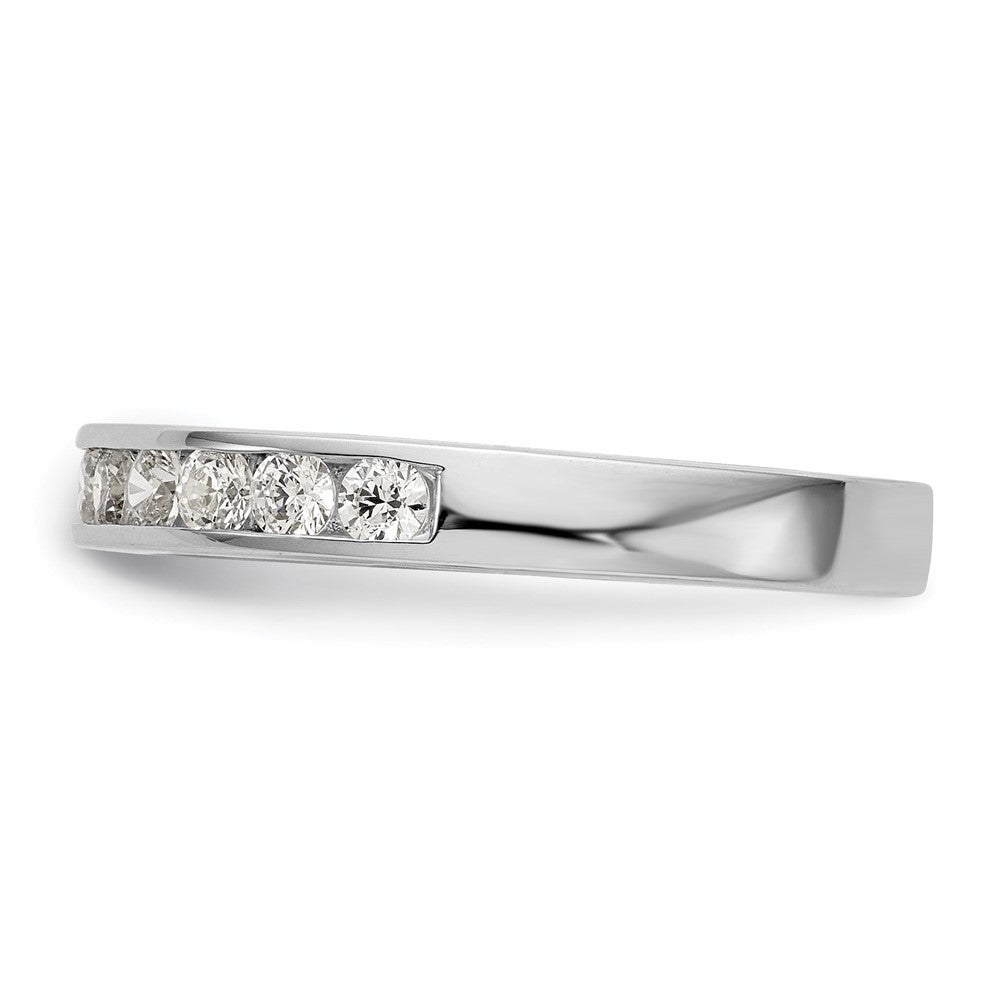14K White Gold 5/8 carat Lab Grown Diamond VS/SI+ G+ Complete Wedding Band Ring