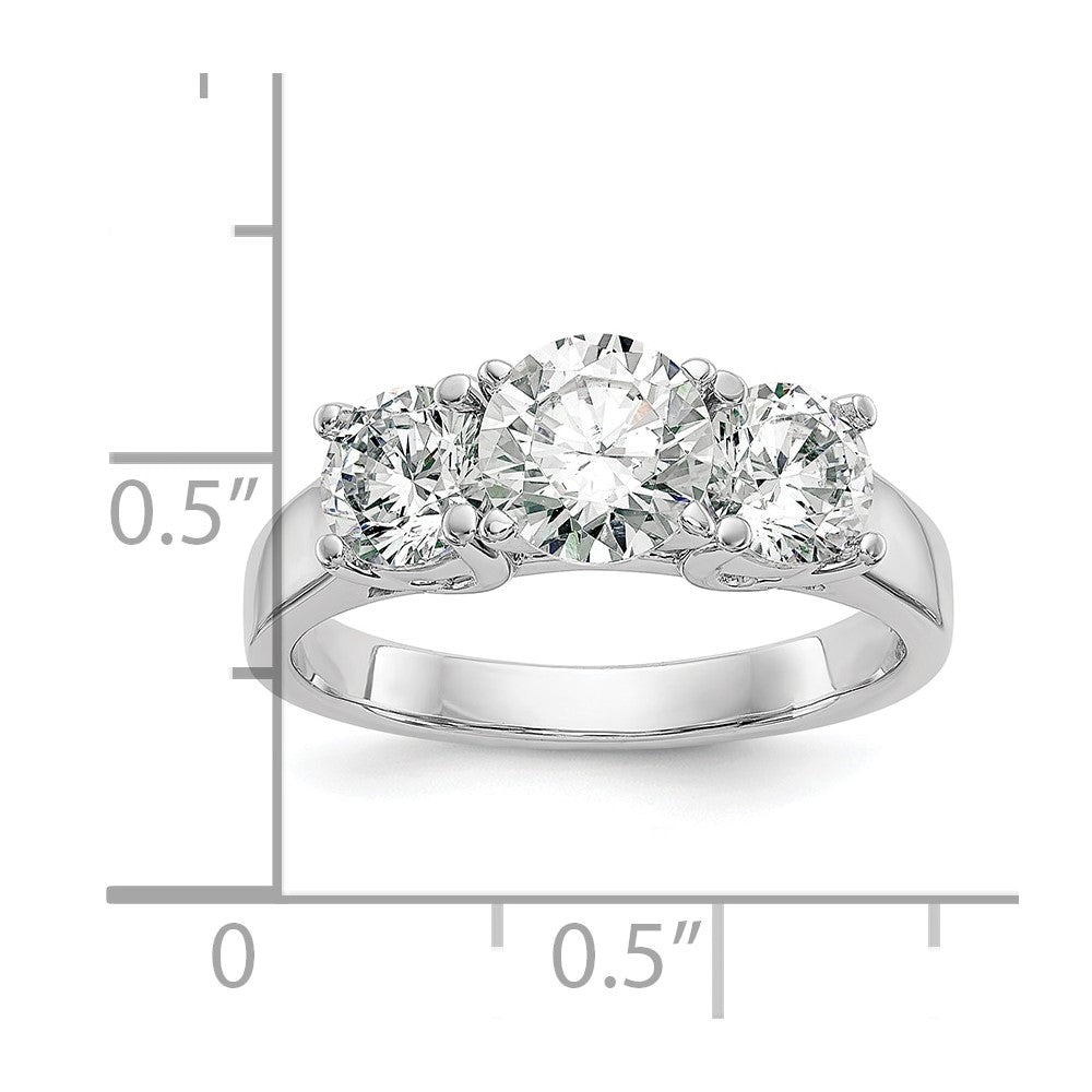 14k White Gold Diamond Wedding Band