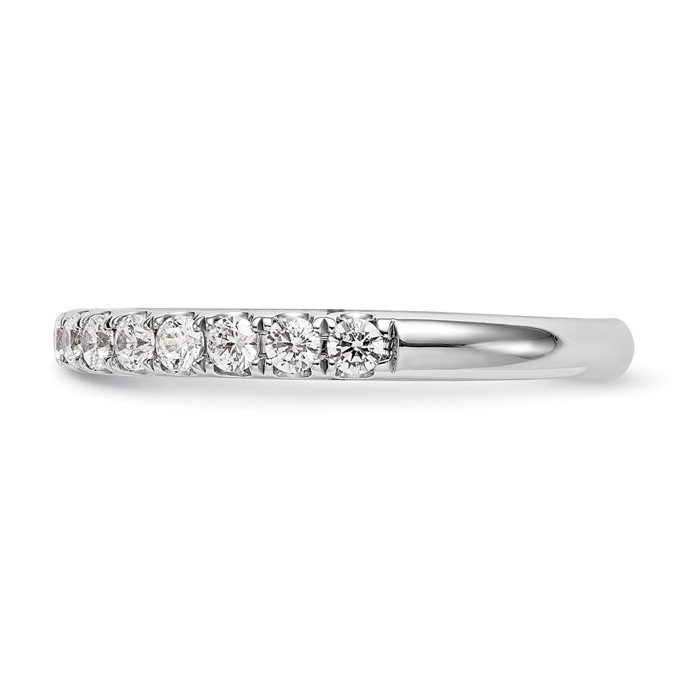 True Origin 14K White Gold 1/2 carat Lab Grown Diamond VS+ F+ Complete Wedding Band Ring