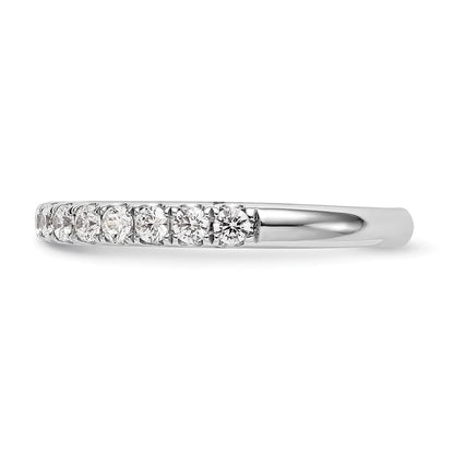 True Origin 14K White Gold 1/2 carat Lab Grown Diamond VS+ F+ Complete Wedding Band Ring