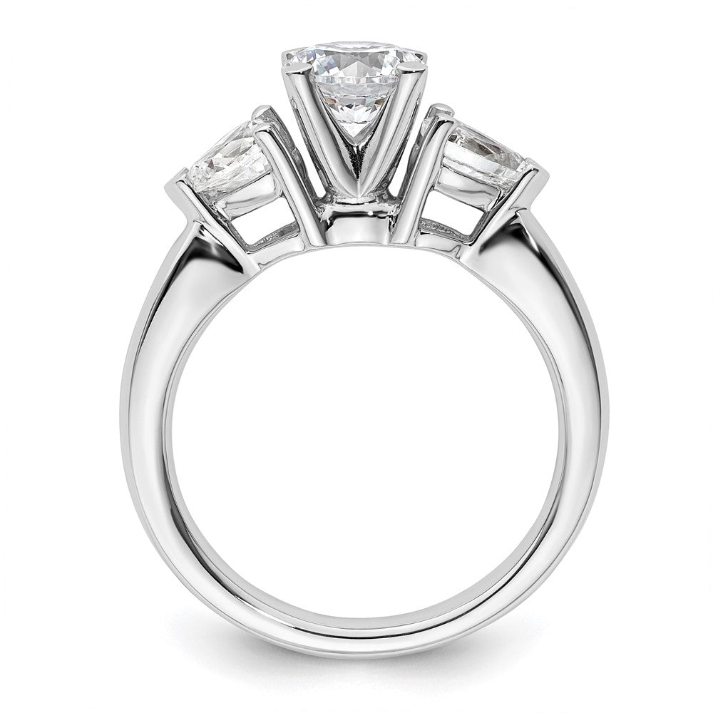 14k White Gold Real Diamond Wedding Band