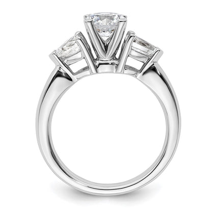 14k White Gold Real Diamond Wedding Band