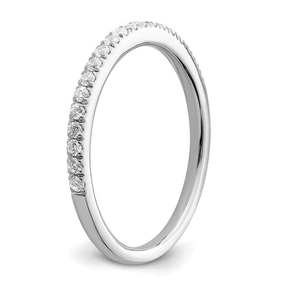 14K White Gold 1/4 carat Diamond Complete Wedding Band Ring