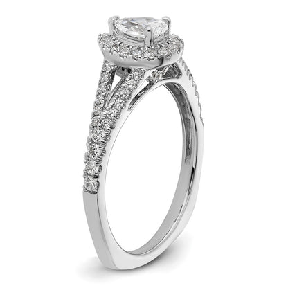 14K White Gold DiamondSemi-Mount Ring