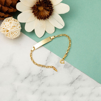 14K Yellow Gold Name Children's Bracelet (2.17 g)