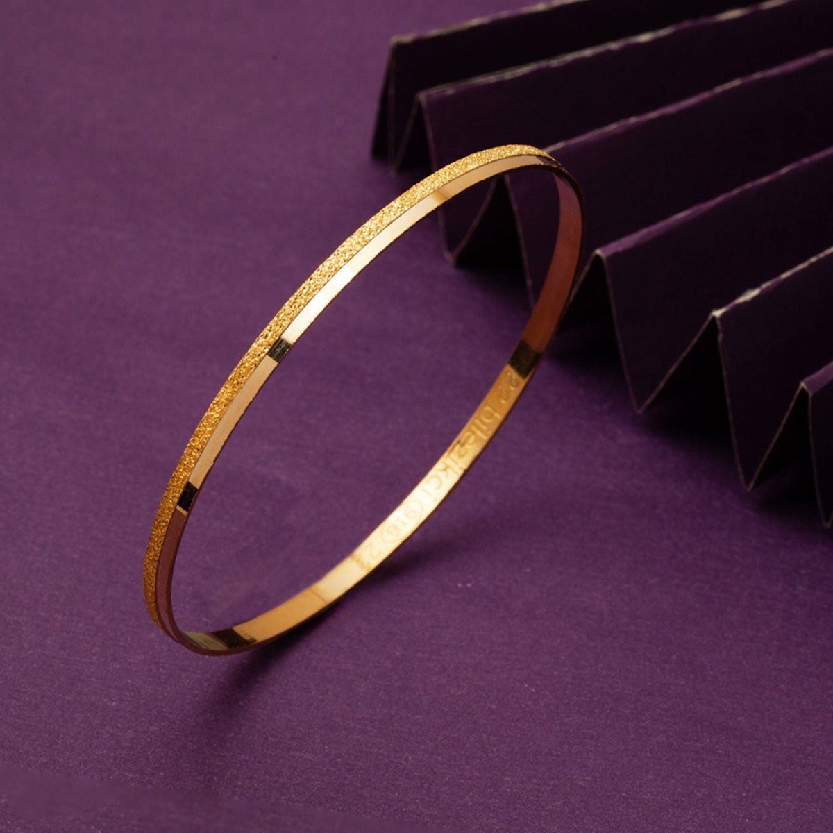22K Yellow Gold Thin Stackable Bangle (18 g)