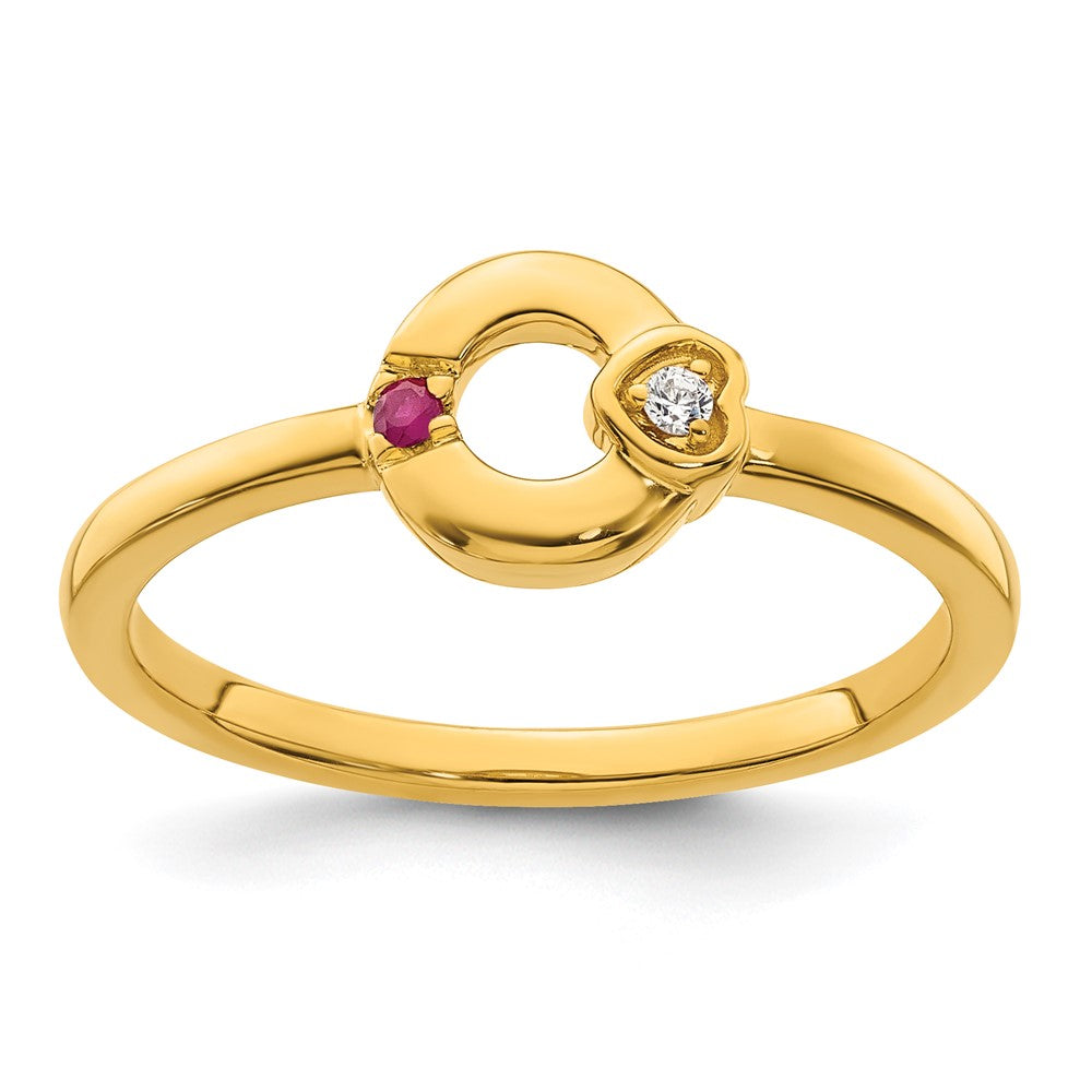 14K White Gold 11-Stone Real Diamond Channel Band