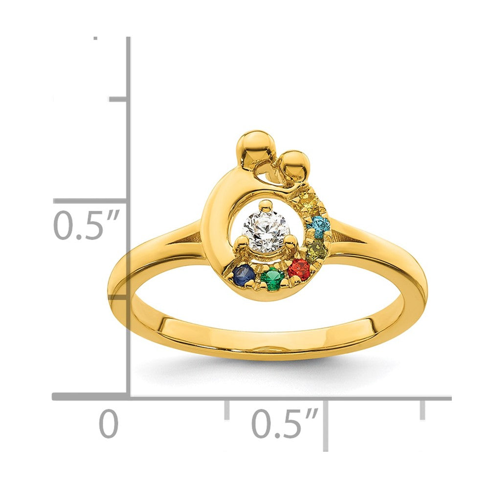 14K White Gold Diamond Band