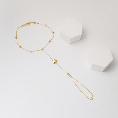14K Yellow Gold Star Shahmaran Bracelet