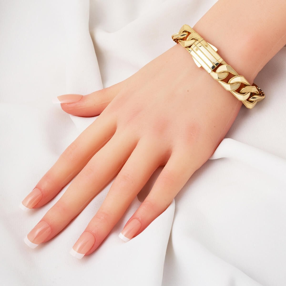 14K Yellow Gold Monaco Italian Curb Bracelet