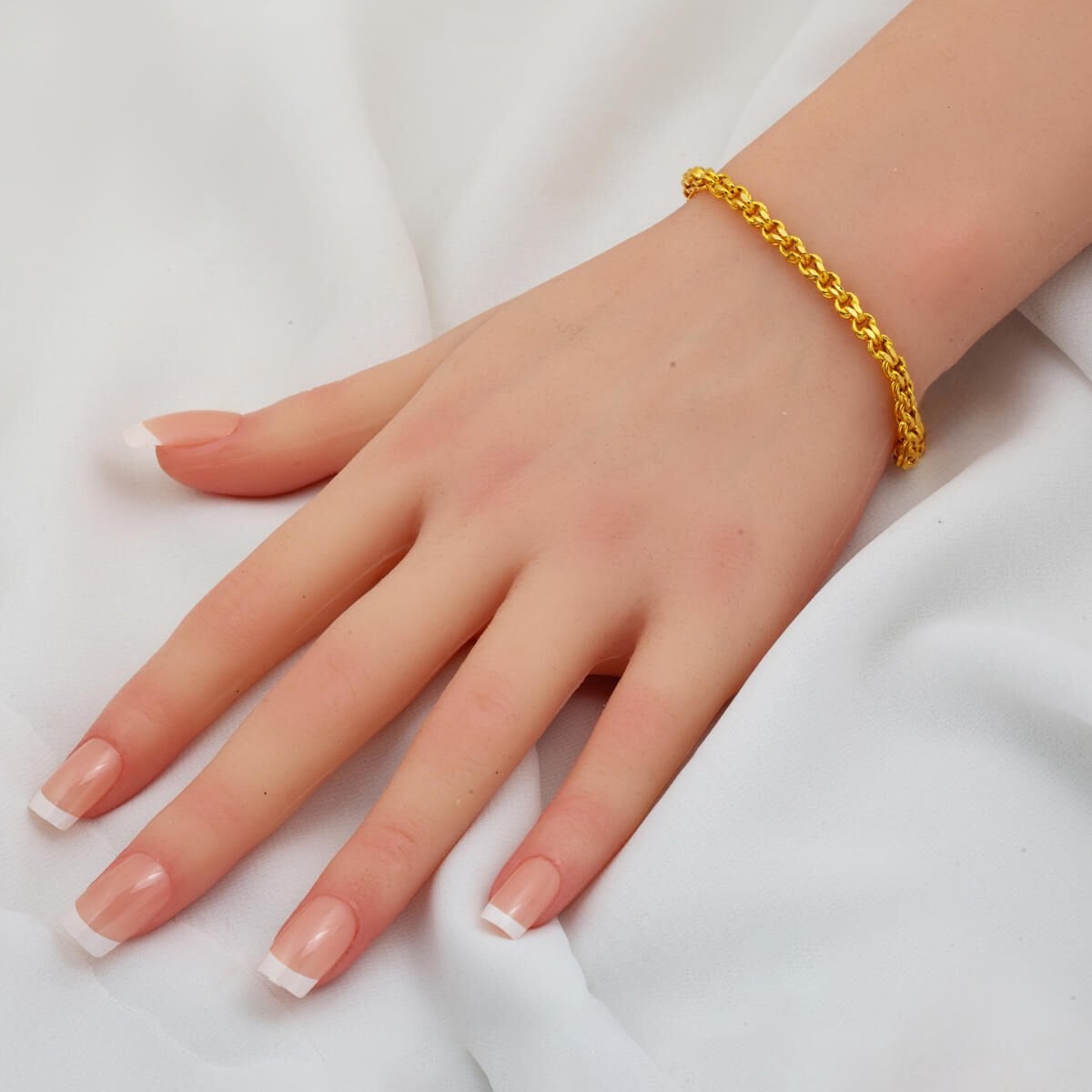 14K Yellow Gold Guverse Chain Unisex Bracelet