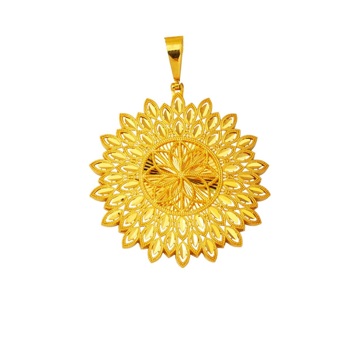 14K Yellow Gold Life Sparkle Pendant