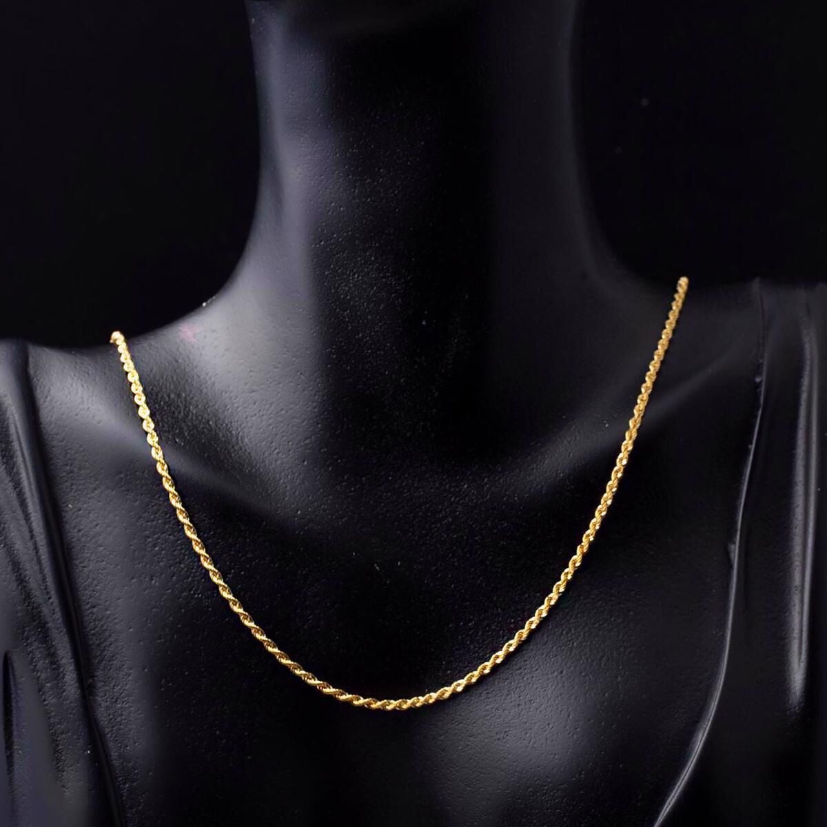 14K Yellow Gold 60 cm Twisted Chain