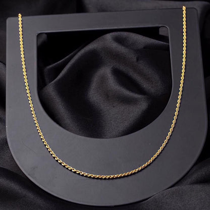 14K Yellow Gold 60 cm Twisted Chain
