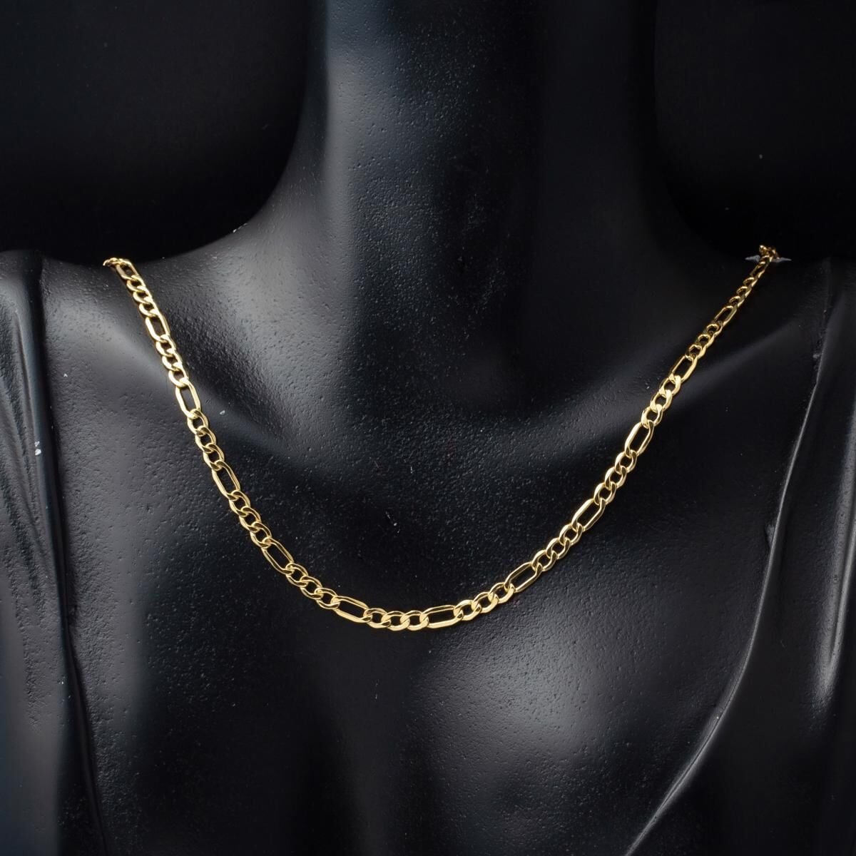 14K Yellow Gold Figaro Chain 60 cm 2.5 mm