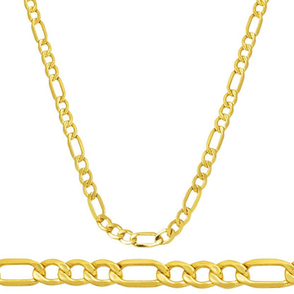 14K Yellow Gold Figaro Chain 60 cm 2.5 mm