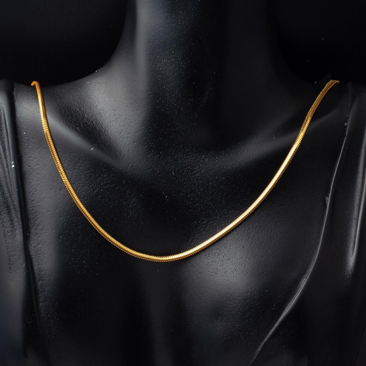 22K Yellow Gold 60 cm Herringbone Chain