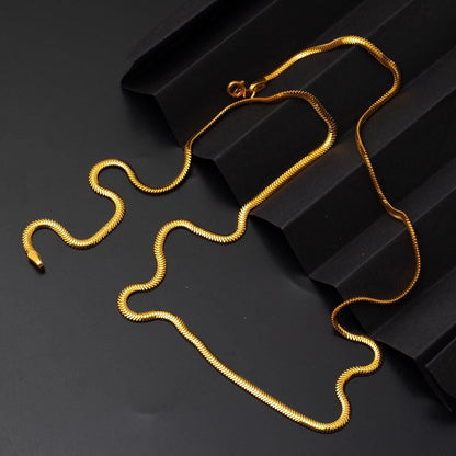 22K Yellow Gold 60 cm Herringbone Chain
